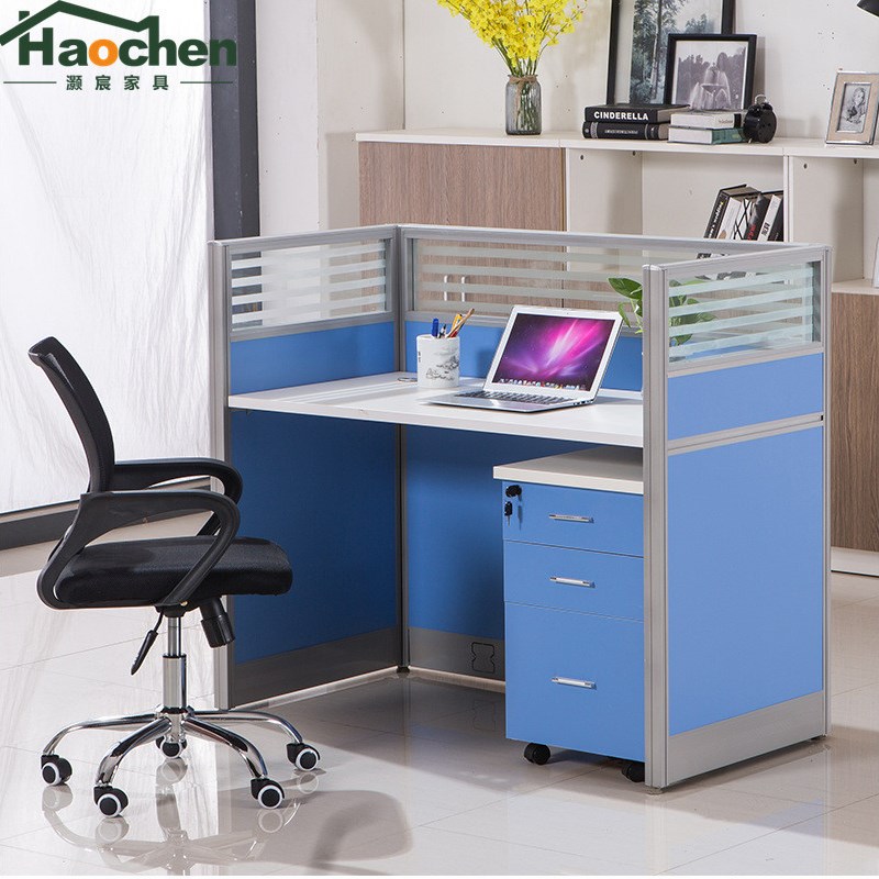 广州办公家具组合/屏风工作位职员办公桌椅4人位简约现代员工桌子