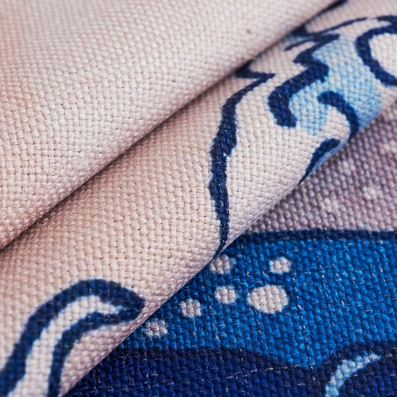 日式浮世绘布艺门帘隔断帘家用卧室厨房卫生间厕所半帘布帘免打孔