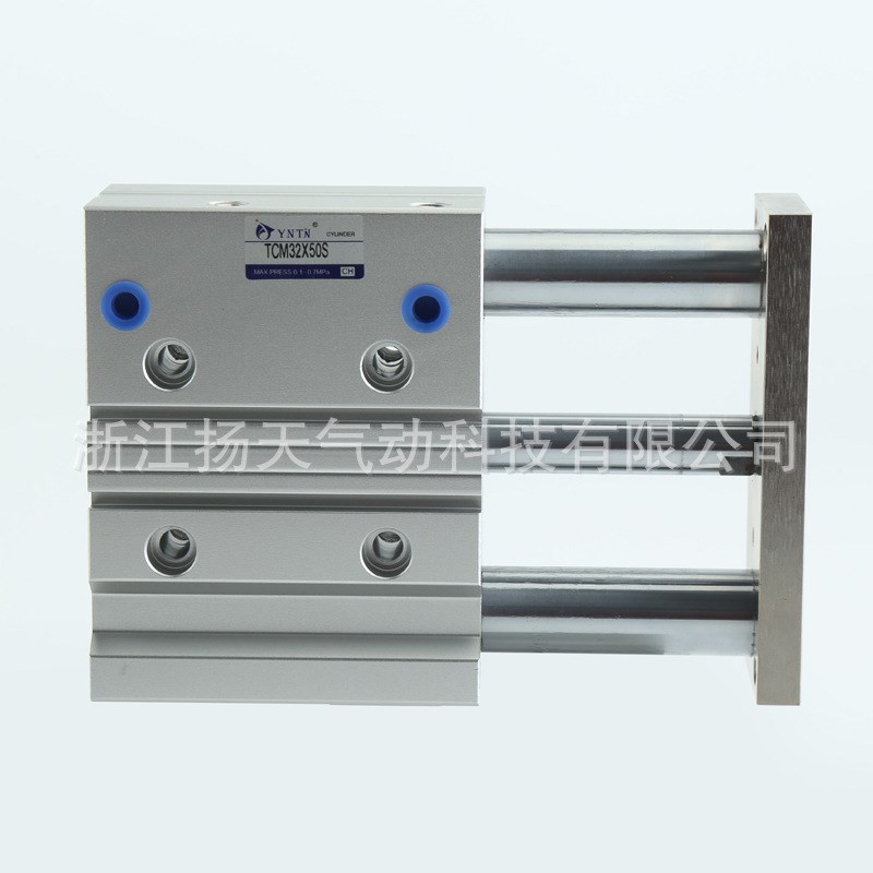 TCM系列 三轴三杆带导杆 加厚缸体导杆TCM32X50S/60s/70s三轴气缸