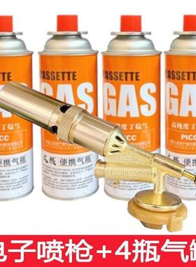 便携式喷枪头卡烧式气火罐喷枪猪家毛焊枪烘培点DGP火器喷灯喷火