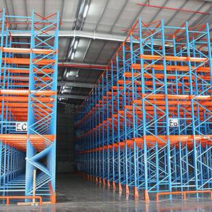 仓库安全拉拦驶入250式货架物流重型货储物架托盘通廊式业置工物