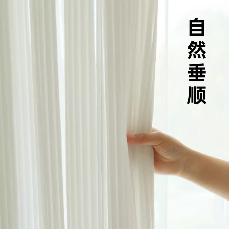 步入式衣帽间防尘遮挡帘免打孔开放式衣柜书柜灰色纱帘隔断帘门帘