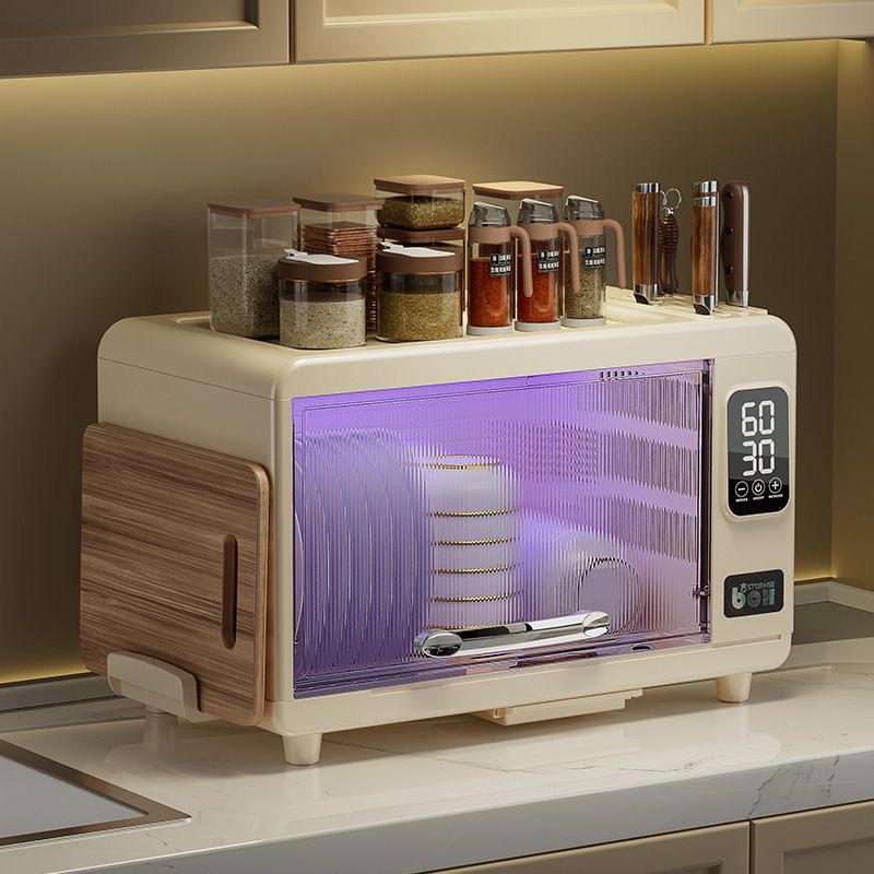 碗筷烘干一体消毒柜紫外线消毒家用小型消毒碗柜带盖碗筷沥水架