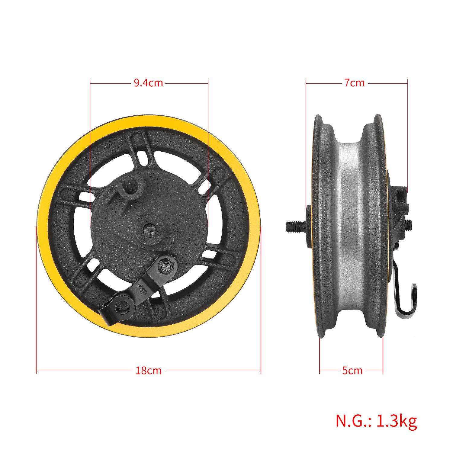 Max G30电动滑板车10寸前轮毂带鼓刹盖组件配件G30滑板车前轮钢圈