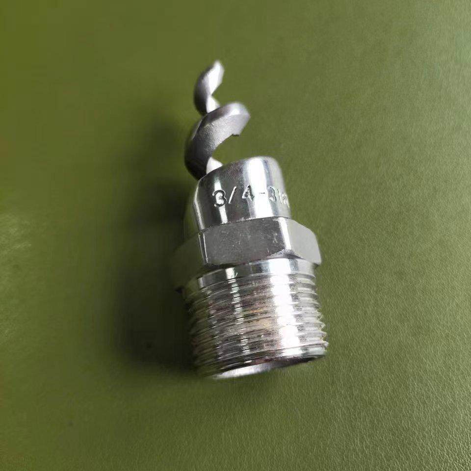 郑州工业DN100 DN125 DN150 外丝316L螺旋喷嘴 法兰喷头