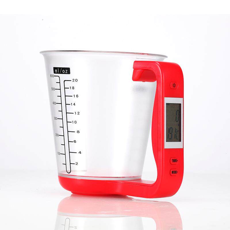 工厂直供600ml量杯秤1000g厨房电子称 食物烘焙秤 高精度台秤克秤