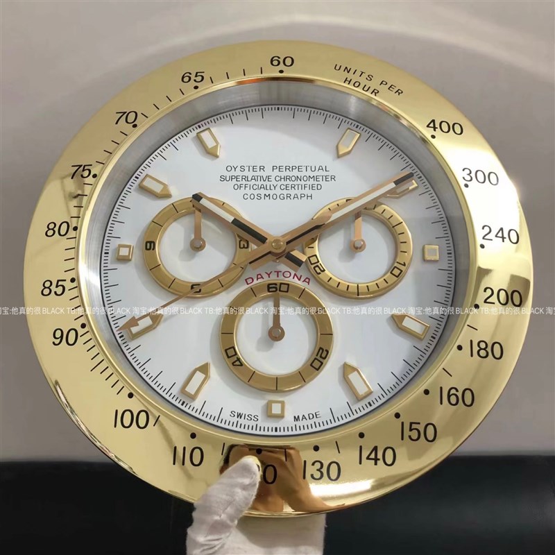 挂钟静音夜光客厅壁钟CLOCK大号38cm迪通拿机芯扫秒