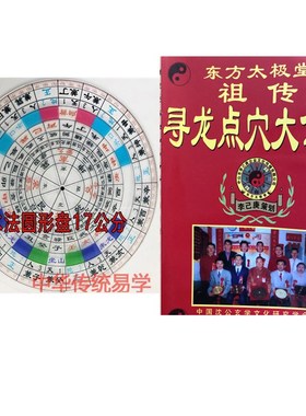 集福堂二十四山三元风水罗盘 透明转盘 来龙立向水口龙水立向堪舆