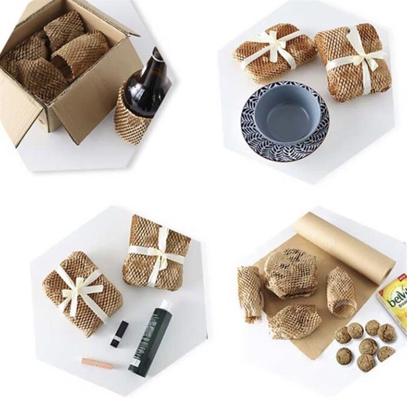 供应蜂窝纸卷陶瓷玻璃制品填充纸缓冲花束包装纸蜂巢垫纸网状纸