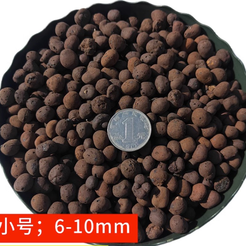 园林陶粒/无土栽培/隔水透气/园艺陶粒/无土栽培基质/中号 8-15mm