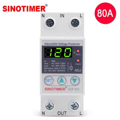 110VAC 120VAC SVP-912家用可调自复式智能过欠压保护器