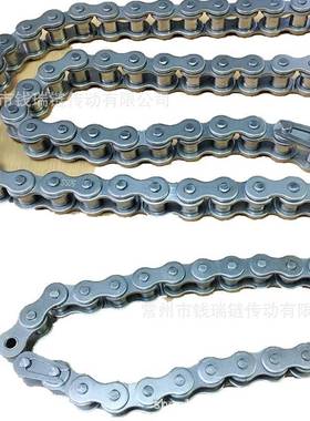 304材质不锈钢工业链条4分08BSS单双排不锈钢标准工业传动链条