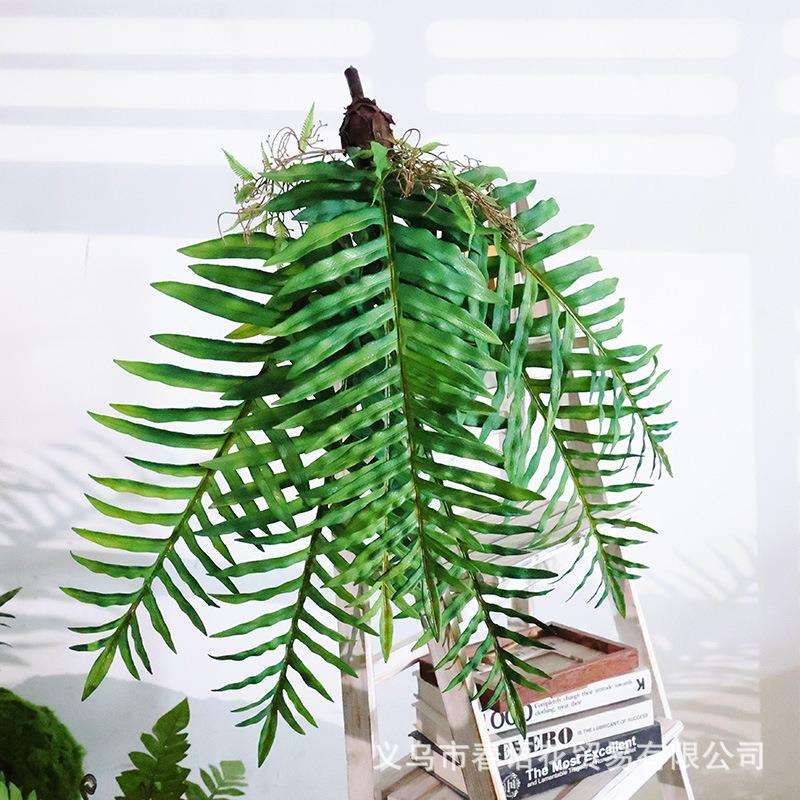 仿真植物波斯草壁挂兰草厥草手感胶搭配植物墙景点软装花艺