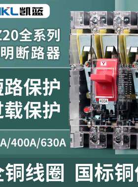 DZ20Y3300空气开关塑壳断路器空气开关三相3p400225630A