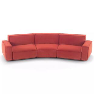 意式创意弧形组合简约布艺沙发异形转角设计师豆腐方块半圆扇沙发