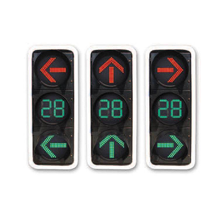 十字路口交通信号倒计时显示器交通信号灯外壳红绿灯显示器