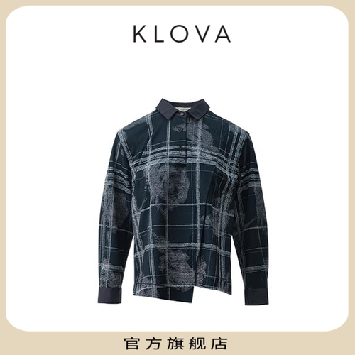 【KLOVA】春秋经典剪影定位花衬衫CT5426(UN)