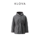 KLOVA 冬季 燕麦色连帽绗缝棉服 MZ5493