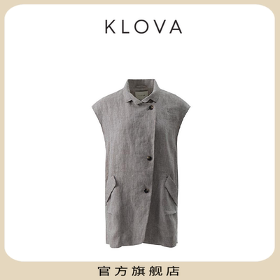 【KLOVA】夏季亚麻工装机能风马甲【H】JW4532(UN)