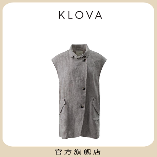 【KLOVA】夏季亚麻工装机能风马甲【H】JW4532(UN)