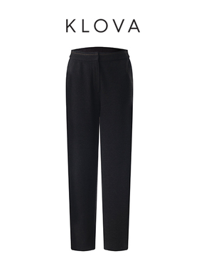 【KLOVA】春秋深咖色针织直筒裤  KT7213(UN)B