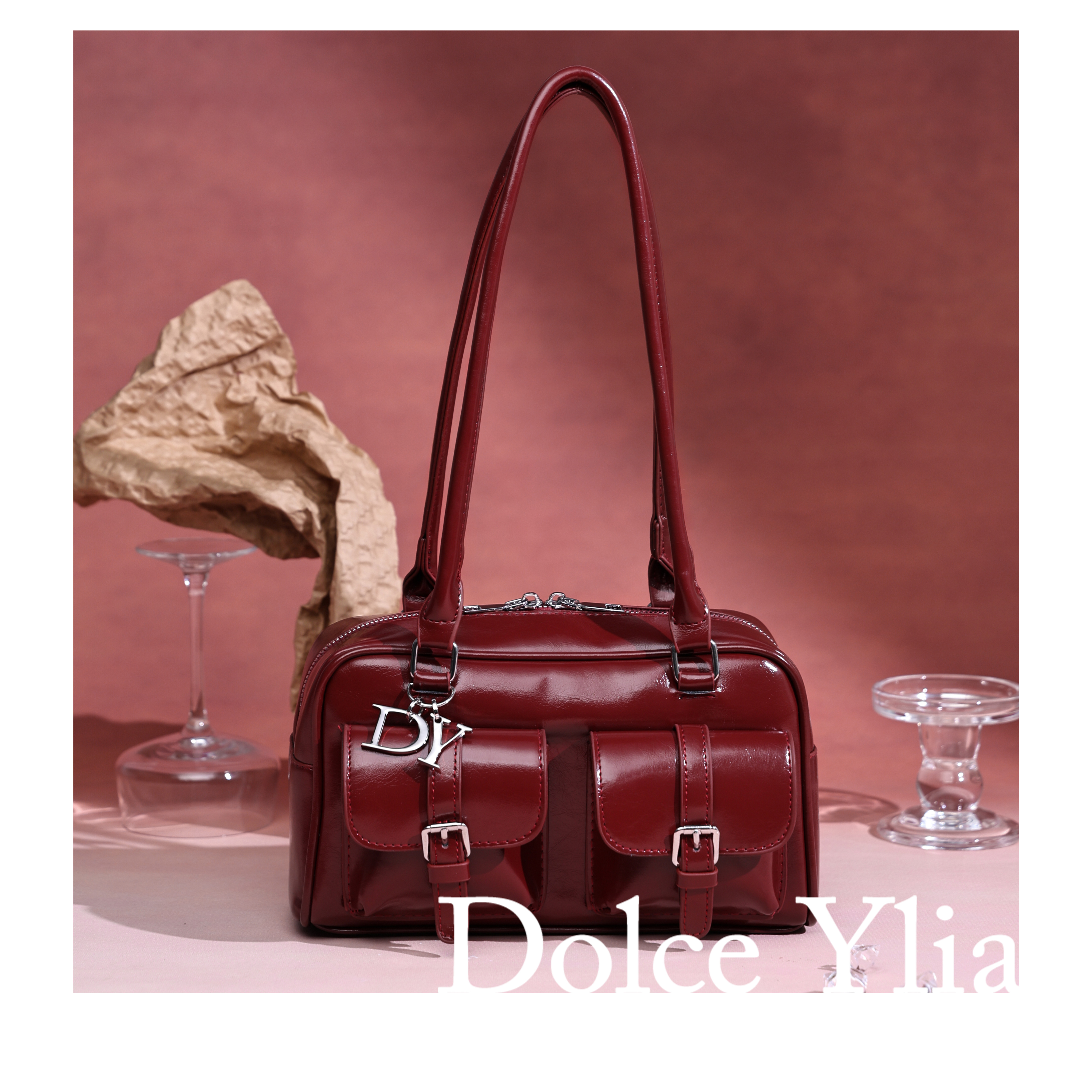 DolceYlia/蝶依枕头包腋下包单根肩带2026新款波士顿多功能相机包