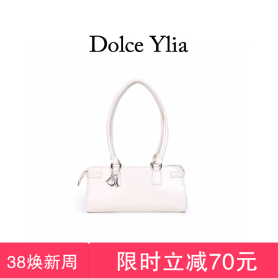 DolceYlia/DY法棍包轻奢波士顿包皮带装饰2026春新款邮差包腋下包