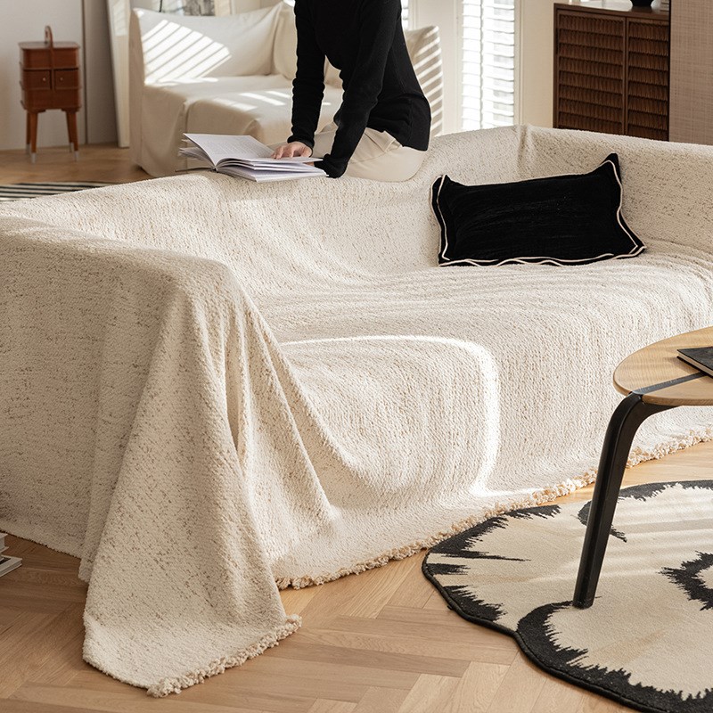 2024新款沙发巾四季通用防猫抓高级感一整张沙发盖布套罩全包毯垫