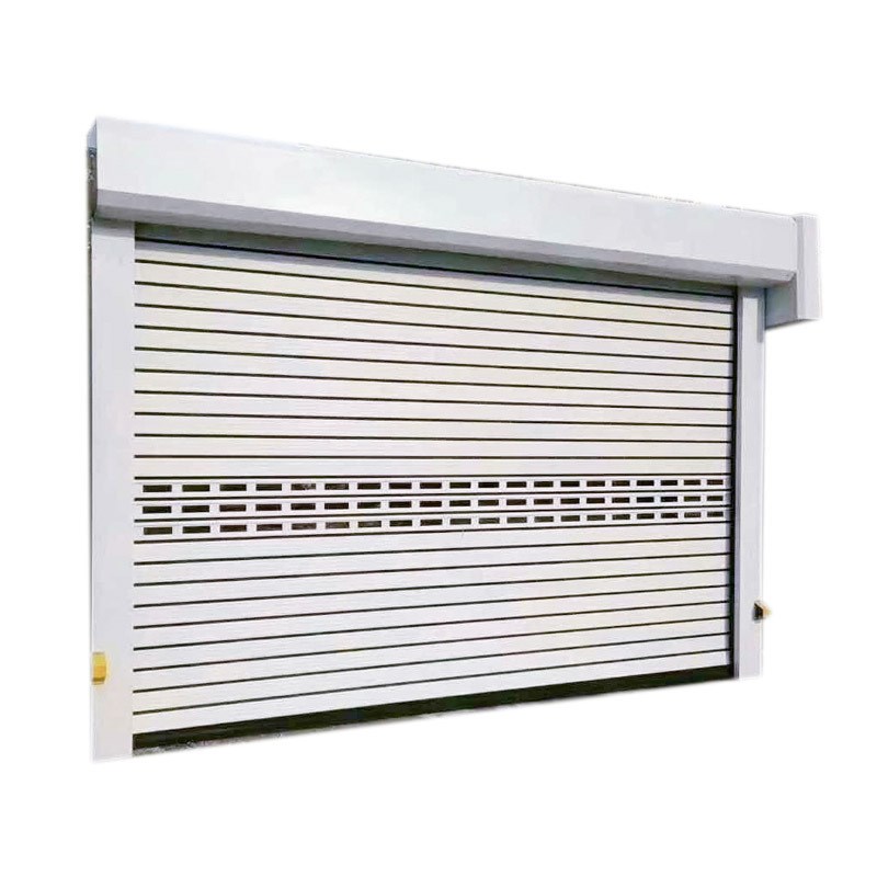 平铺铝合金硬质涡轮快速门 自动感应保温螺旋快卷门