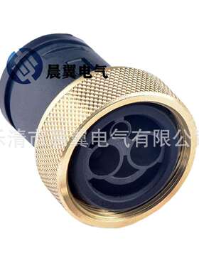 黑色2孔国产连接器防水接插件连接器100283-1