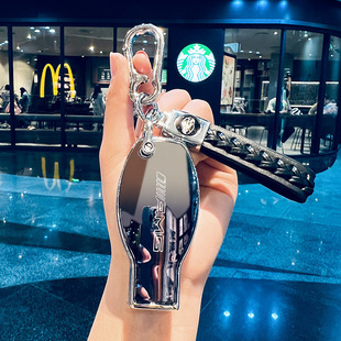 适用奔驰e300l钥匙套新c260l车glc300l男士 c200l壳e260高档eqe扣2