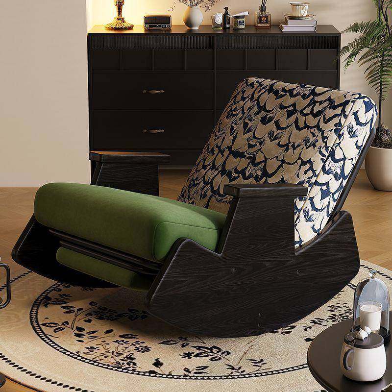 全实木摇摇椅成人休闲单人椅阳台躺椅可睡觉舒适懒人沙发客厅家用