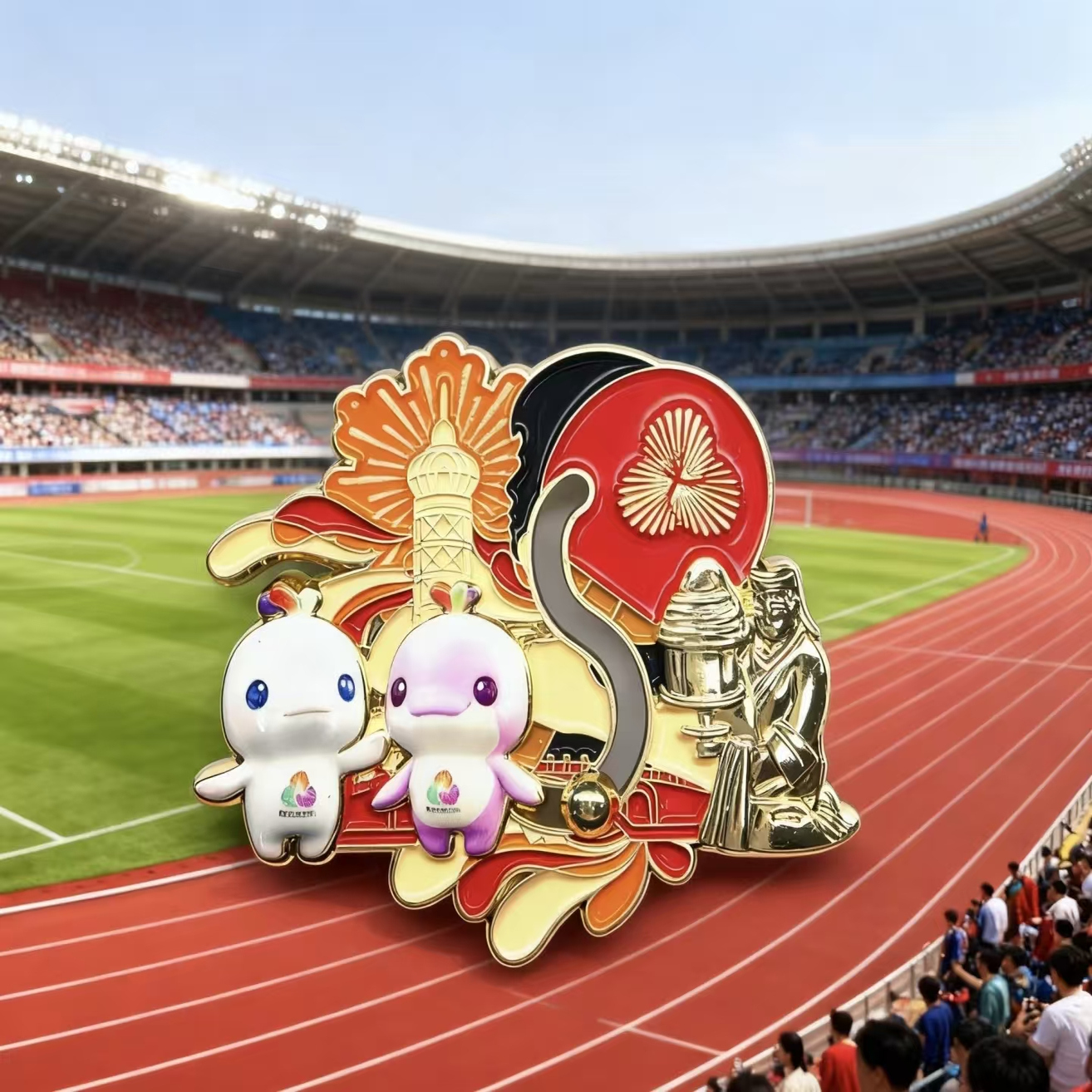 【官方正品】“乒乓必胜”&“乒乓冠虹”冰箱贴