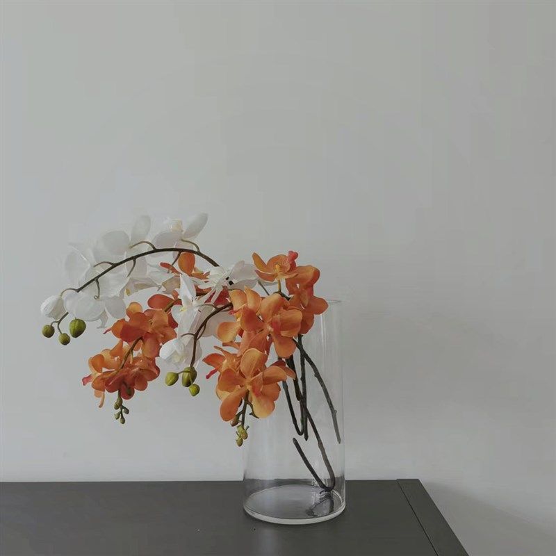 高档仿真花装饰插花兰花千代兰家居婚庆摆件餐桌花