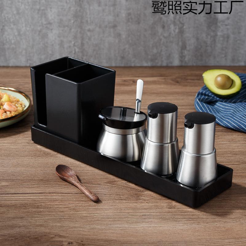 勺筷托盘商用餐厅专用醋瓶套装桌面爆款调料罐醋壶餐饮店调味罐