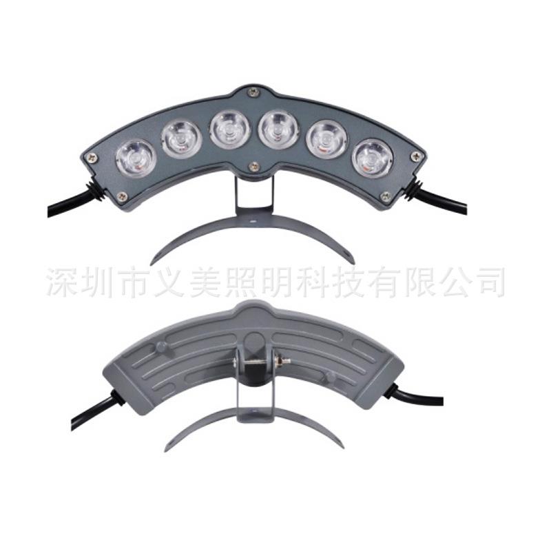 户外防水LED瓦楞灯3W6W9W18W瓦片灯古建筑小射灯屋檐鼓楼亮化照明
