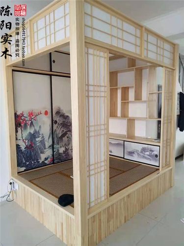 日式推拉门格子门榻榻米移门和室隔断门樟子门日料店隔断定制定做
