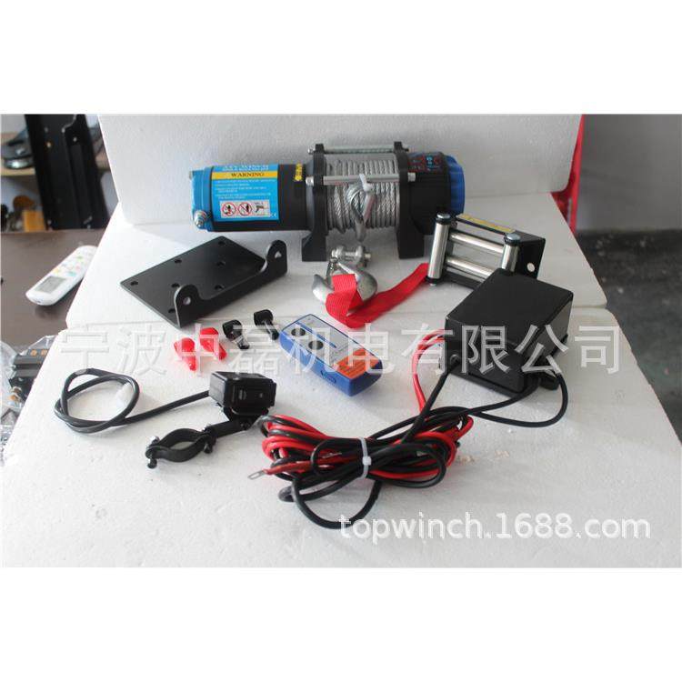 厂家生产电动绞盘4000lb防水强劲便携越野钢丝绳遥控型,搬运/仓储/物流设备,其他起重搬运设备,淘宝优惠券,粉丝福利购,淘宝优惠卷