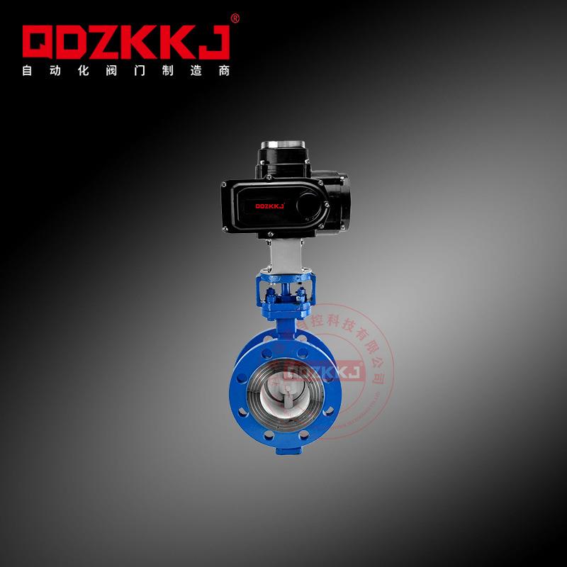 D943H-16C电动法兰蝶阀铸钢硬密封高温蒸汽开关调节防爆电动阀门