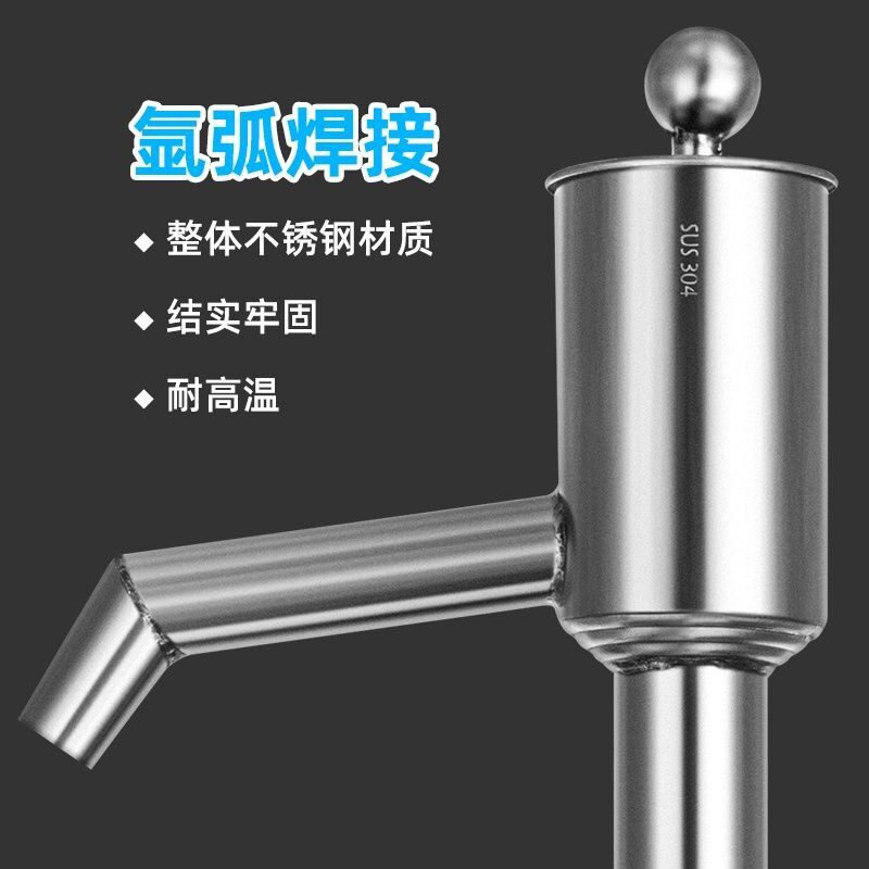 不锈钢油抽手动抽油器桶泵大号小号抽水耐腐蚀不锈