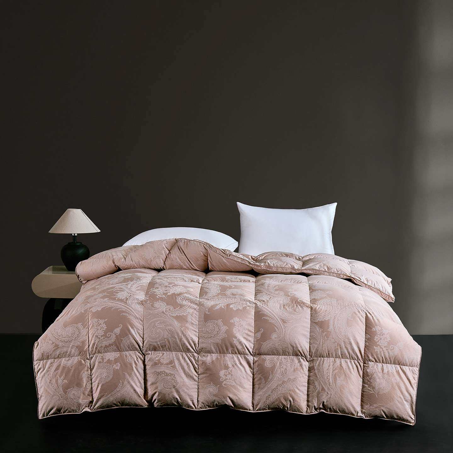 【送工具】新款高支大提花羽绒被壳半成品羽绒被自充绒羽绒被套