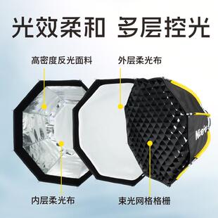 耐思便捷式mini保荣卡口带网快装柔光箱小型轻便保荣口八角柔光箱