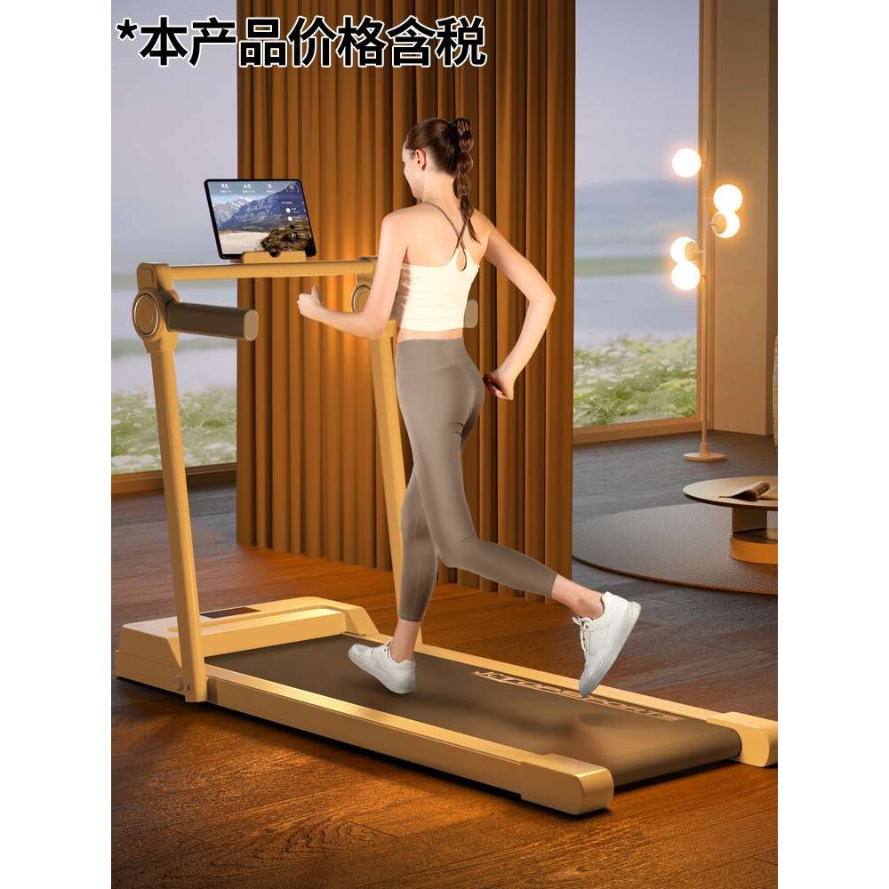 2024新款跑步机家用款小型静音可折叠电动走步散步室内健身房专用