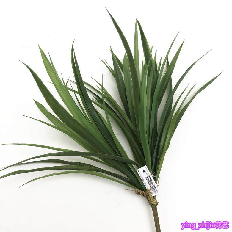 仿真田园吊兰草假花宽叶绿草室内户外绿植插花箱橱窗幸运草装饰田