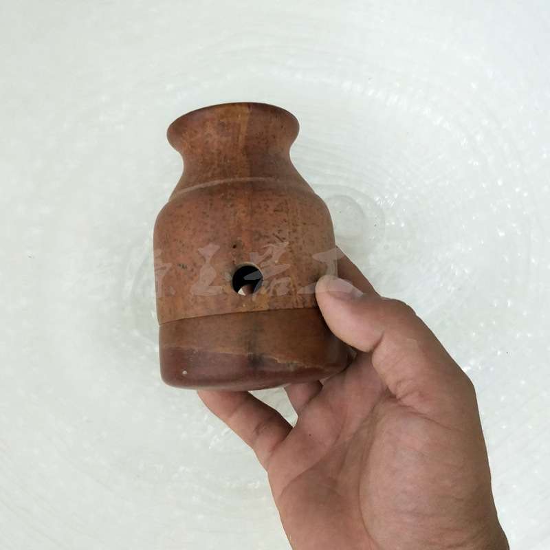 红砭石灸罐摆件红砭石器刮痧板玉器