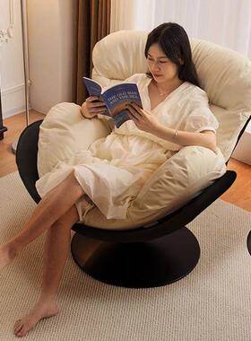 北欧沙发椅单人旋转现代简约家客厅阳卧椅室VDR休闲阅台读用轻奢