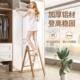精镁豪家用JMH10040梯凳居花架家用子加多功厚能格铝合金折美梯叠