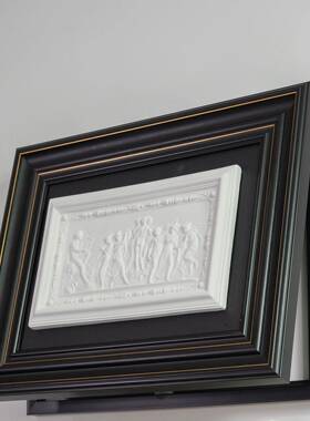 中配VRK电箱盖遮挡挂画高级感立板体浮装雕客厅法式复古电表古箱