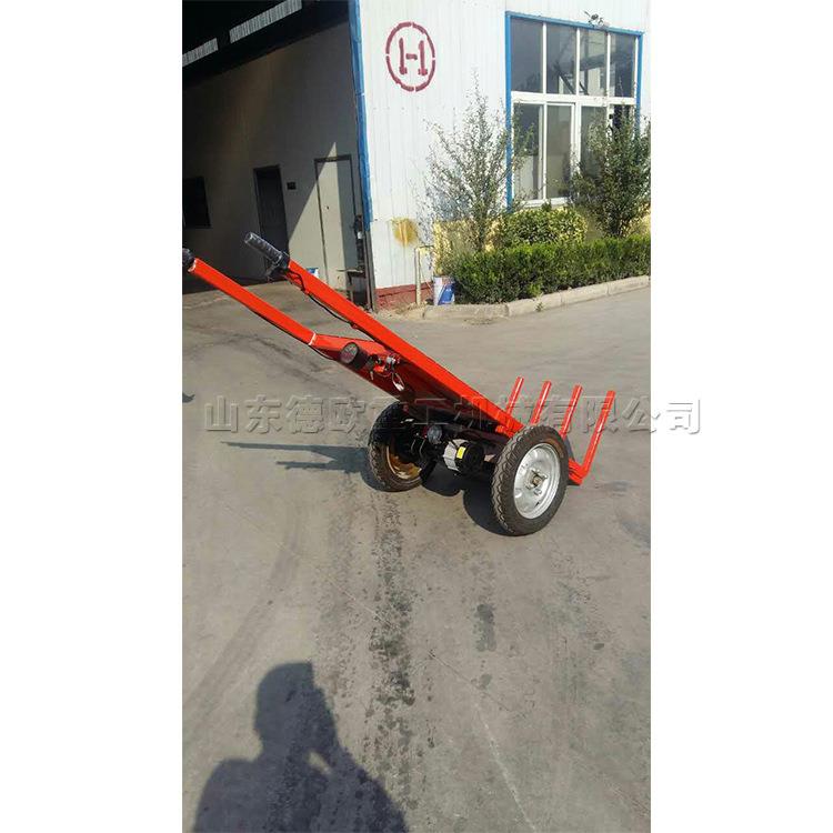 工地电动两轮拉砖车 手推出窑平板车 载重1200kg矿用运输车