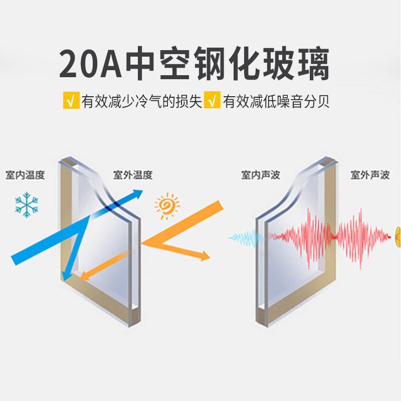 铝合金一体断桥铝窗户阳台落地钢化玻璃防盗双内平开窗隔音神器